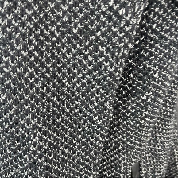 Rag & Bone Black Leather Trim Button Down Knit Shirt Jacket Women's Size M - Picture 8 of 10